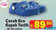 JUNO ÇOCUK EVA KAPALI TERLİK